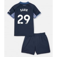 Dětský fotbalový dres Tottenham Hotspur Pape Matar Sarr #29 2023-24 Venkovní Krátký Rukáv (+ trenýrky)